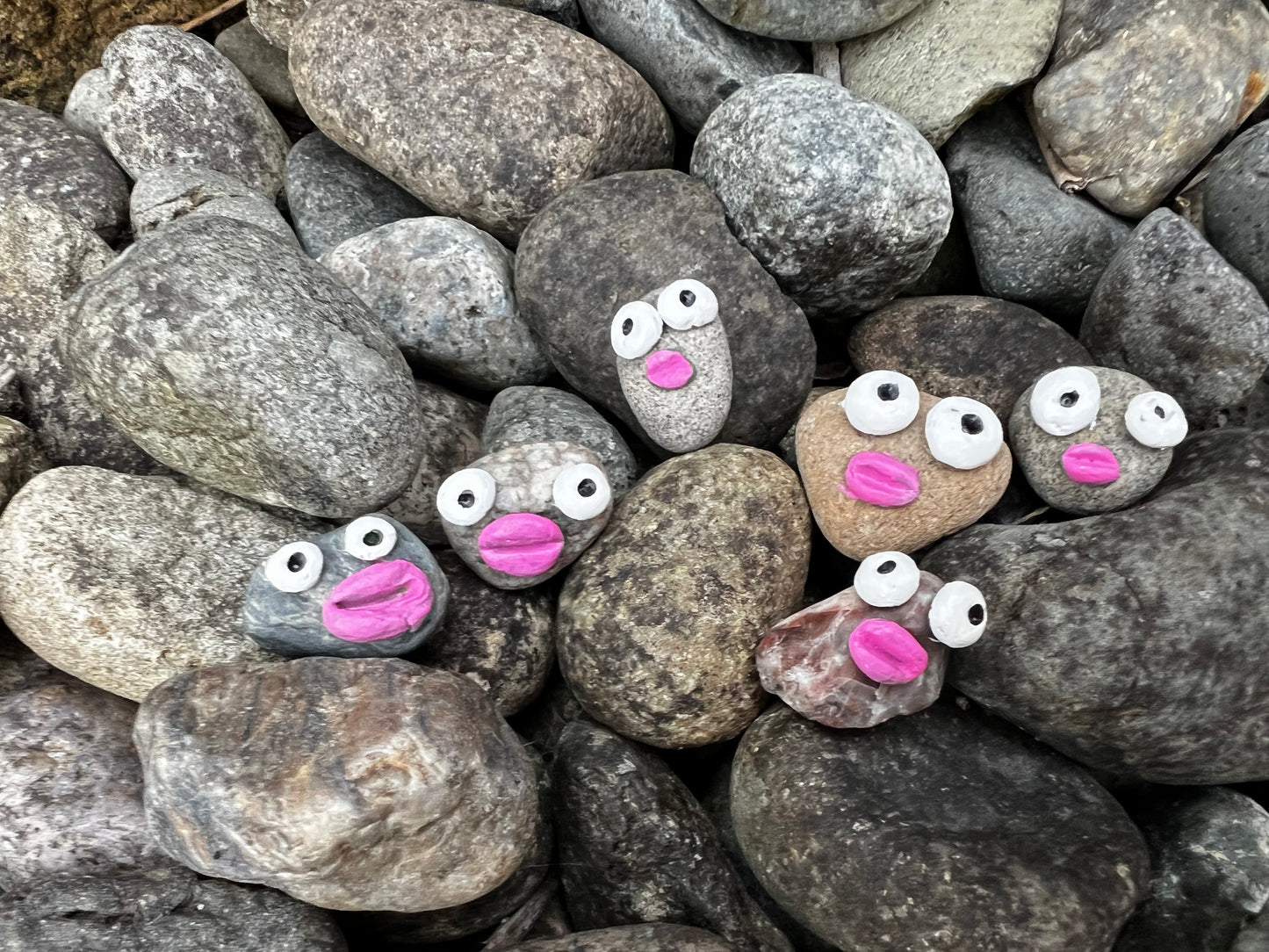 Rocks with faces and stuff