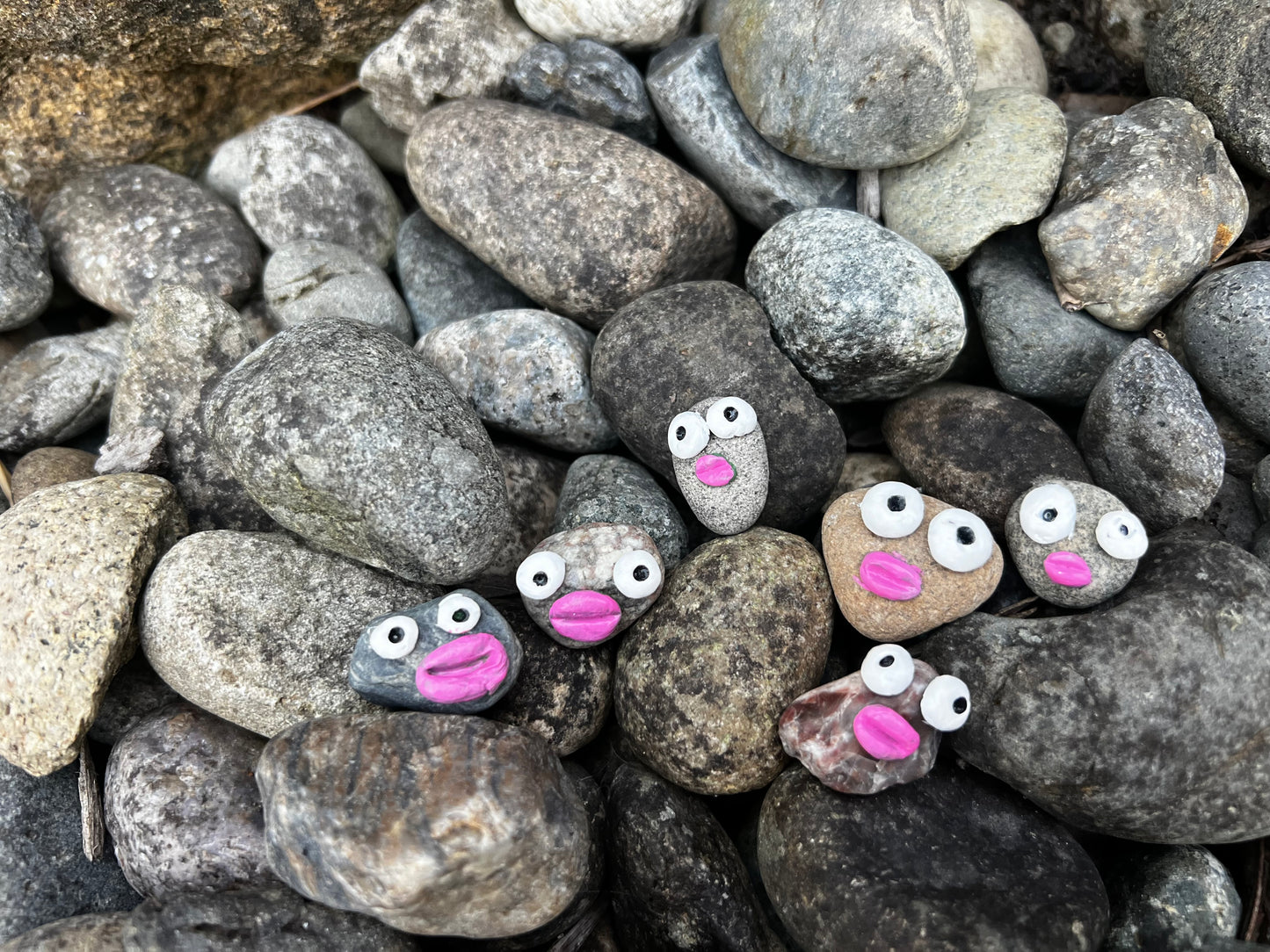 Rocks with faces and stuff