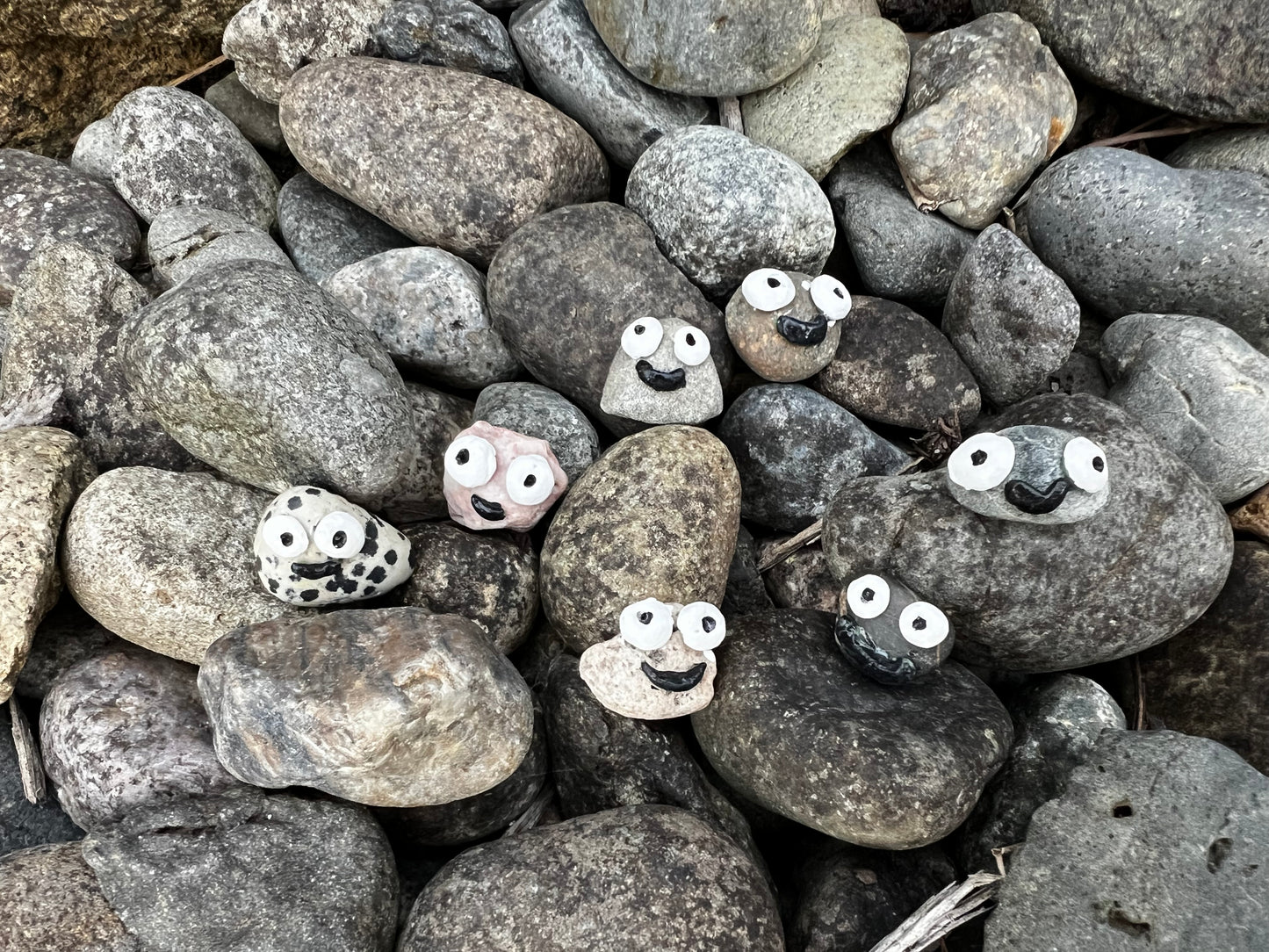 Rocks with faces and stuff