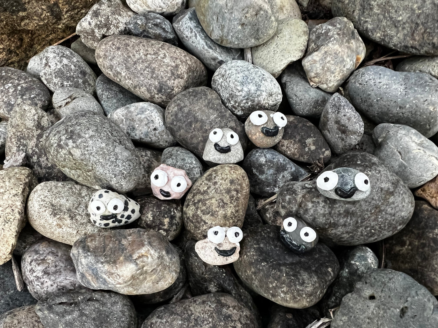 Rocks with faces and stuff